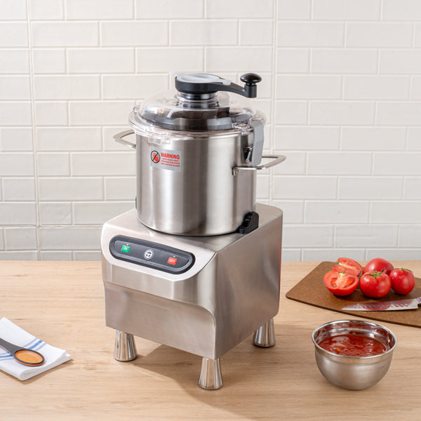 Restaurantware Hi Tek 8L Batch Bowl Food Processor - 1 HP - 1 Count Box