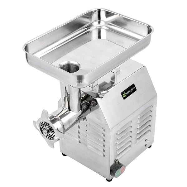 Restaurantware Hi Tek Stainless Steel #12 Electric Meat Grinder - 1hp - 1 Count Box