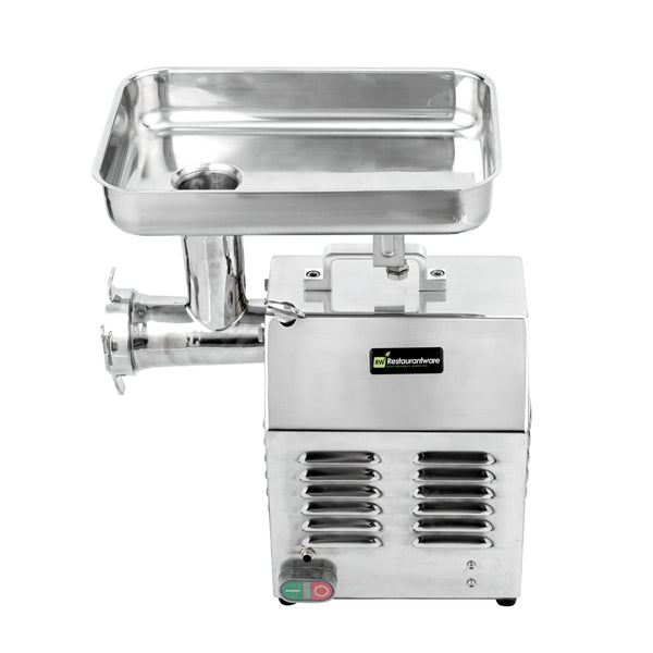 Restaurantware Hi Tek Stainless Steel #12 Electric Meat Grinder - 1hp - 1 Count Box