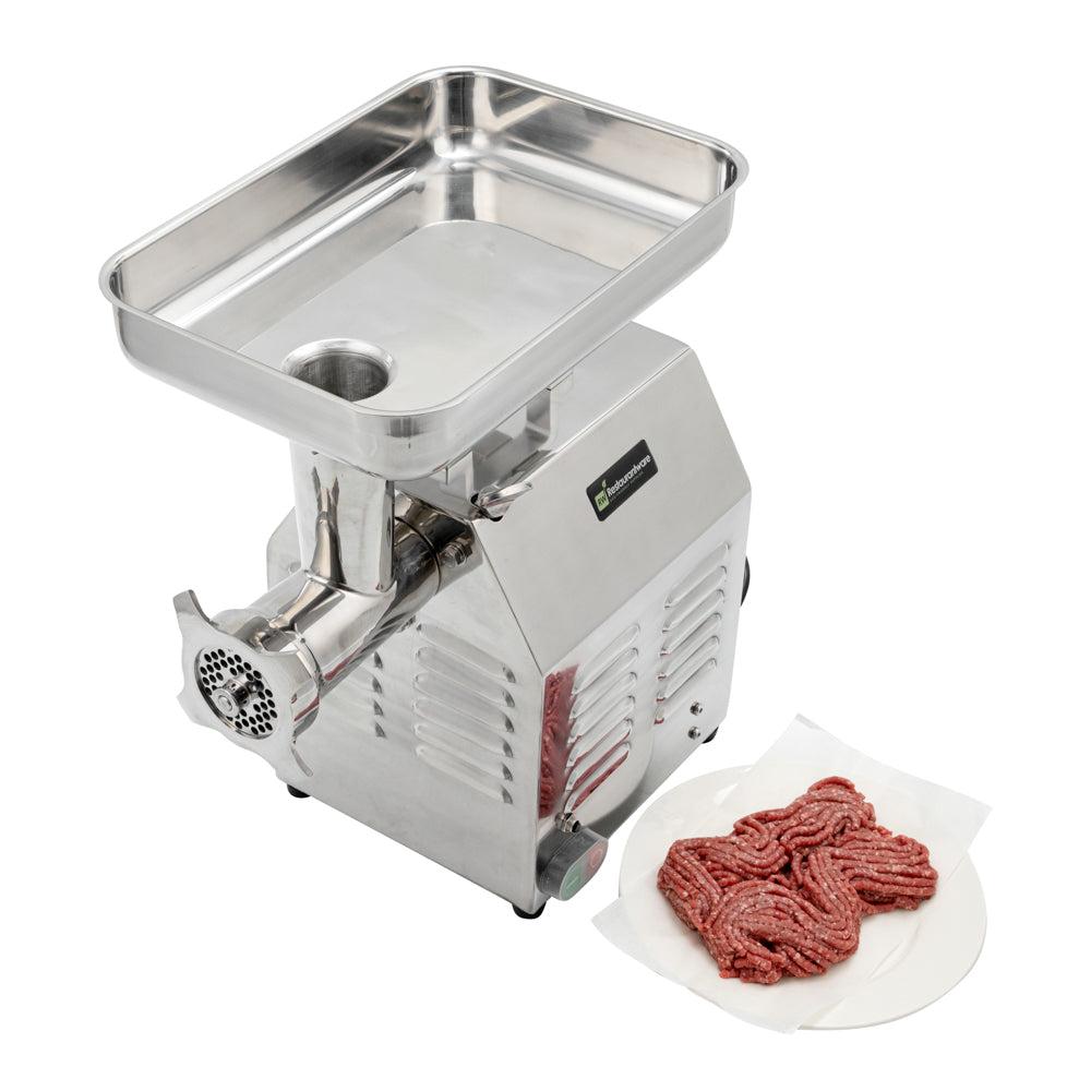 restaurantware Hi Tek Stainless Steel #12 Electric Meat Grinder - 1hp - 1 count box