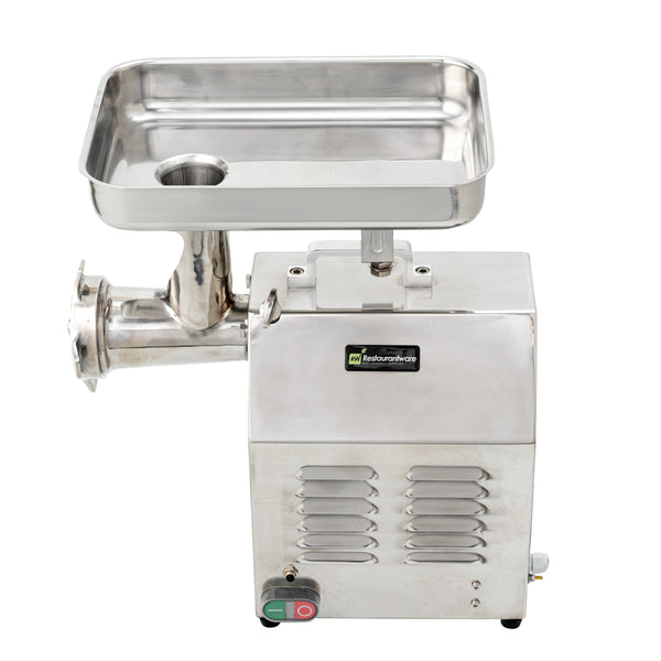 Restaurantware Hi Tek Stainless Steel #22 Electric Meat Grinder - 1.5hp - 1 Count Box