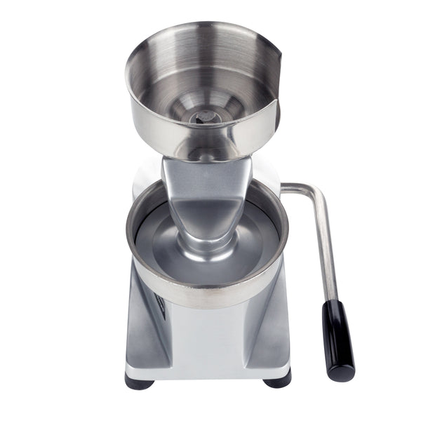 Restaurantware Hi Tek Stainless Steel 5" Hamburger Patty Molding Press - 1/2 Lb With Handle - 1 Count Box