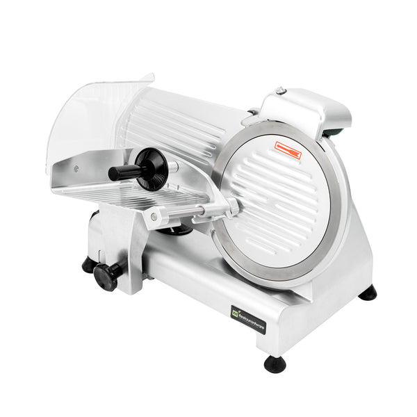 Restaurantware Hi Tek Stainless Steel Manual Gravity Feed Meat Slicer - 1/4hp - 10" - 1 Count Box