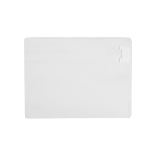 Restaurantware High Level White Plastic Locking Pouch - Child-Resistant - 8" X 2 1/4" X 6" - 100 Count Box