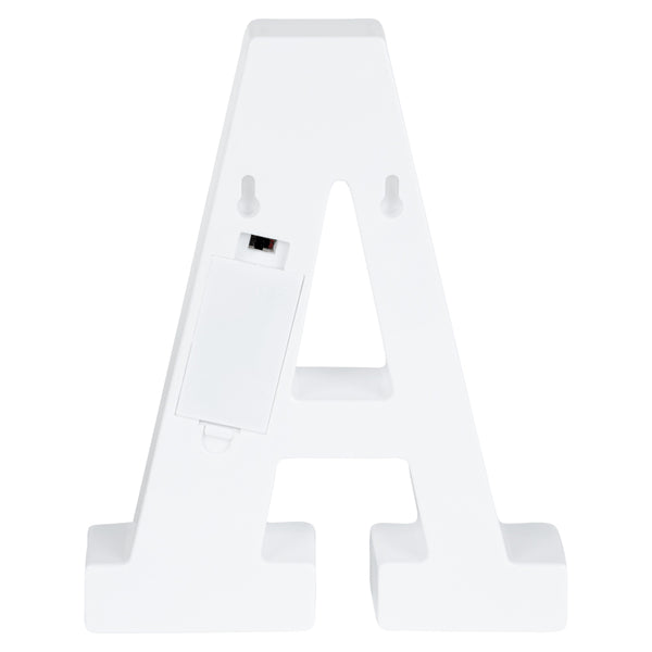 Restaurantware Illumify White LED Marquee Letter A Sign - 8 3/4" - 1 Count Box