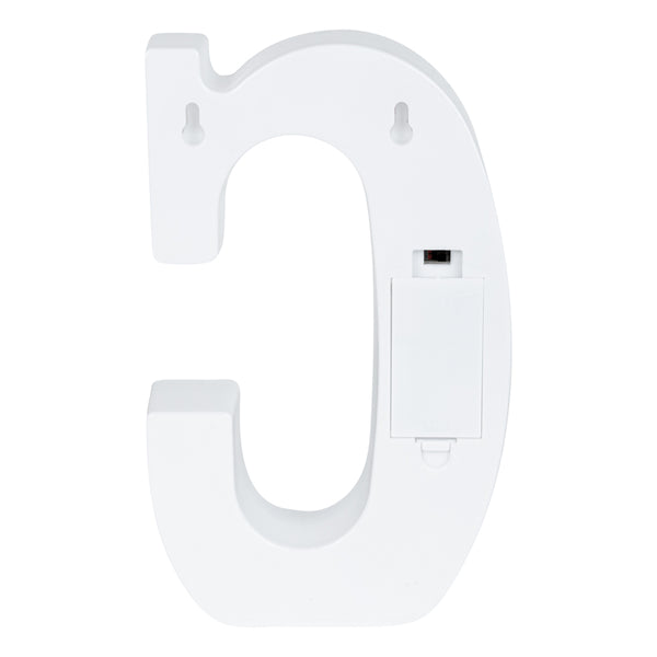 Restaurantware Illumify White LED Marquee Letter C Sign - 8 3/4" - 1 Count Box