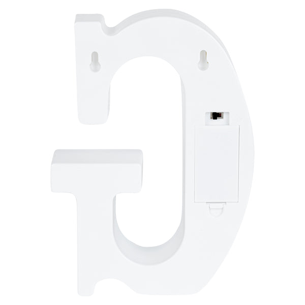 Restaurantware Illumify White LED Marquee Letter G Sign - 8 3/4" - 1 Count Box