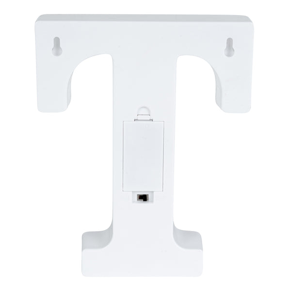Restaurantware Illumify White LED Marquee Letter T Sign - 8 3/4" - 1 Count Box