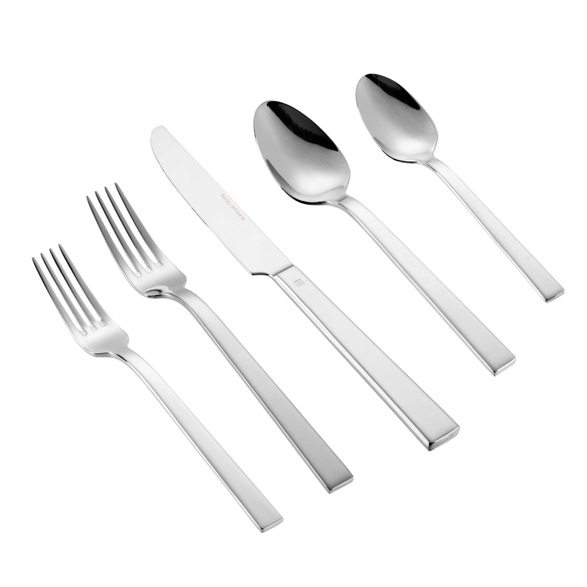 restaurantware Imperial 18/10 Stainless Steel Flatware Set - with Service for 2 - 10 count box