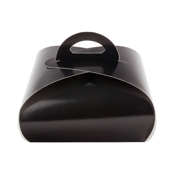 Restaurantware Ingenero Black Paper Large Lunch And Cake Box - 9" X 9" X 4 3/4" - 100 Count Box