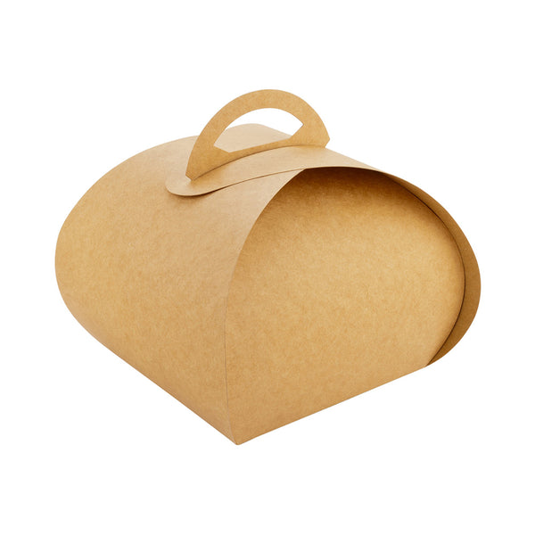 Restaurantware Ingenero Kraft Paper Small Lunch And Cake Box - 6 1/2" X 6 1/2" X 6 1/2" - 100 Count Box