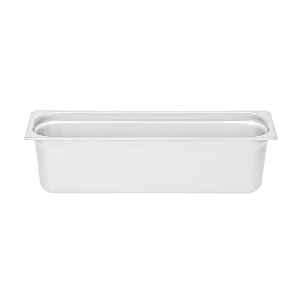 Restaurantware Kitchen Tek Stainless Steel 1/2 Size Long Steam Table Pan - 6 Inch Deep Anti Jam 24 Gauge - 6 Count Box