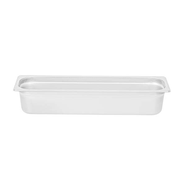 Restaurantware Kitchen Tek Stainless Steel 1/2 Size Long Steam Table Pan - 4 Inch Deep Anti Jam 24 Gauge - 6 Count Box