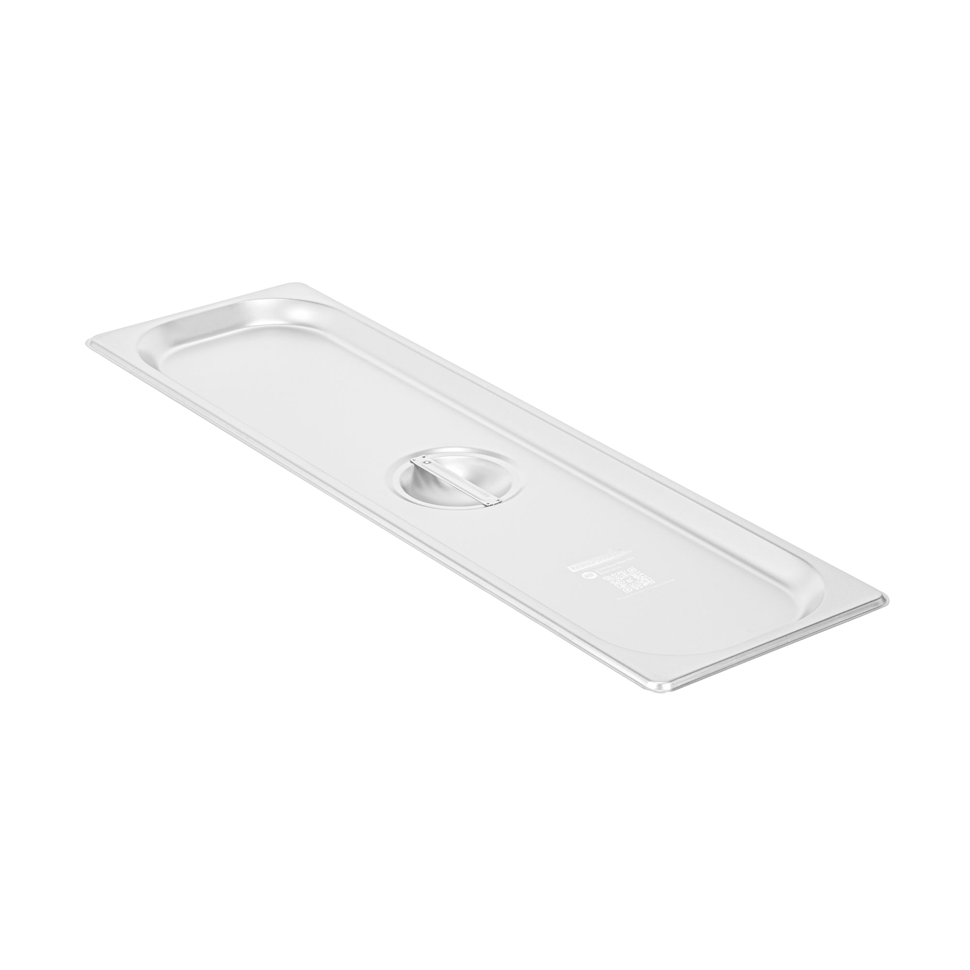 restaurantware Kitchen Tek Stainless Steel Lid - Fits 1/2 Size Long Steam Table Pan - 12 count box