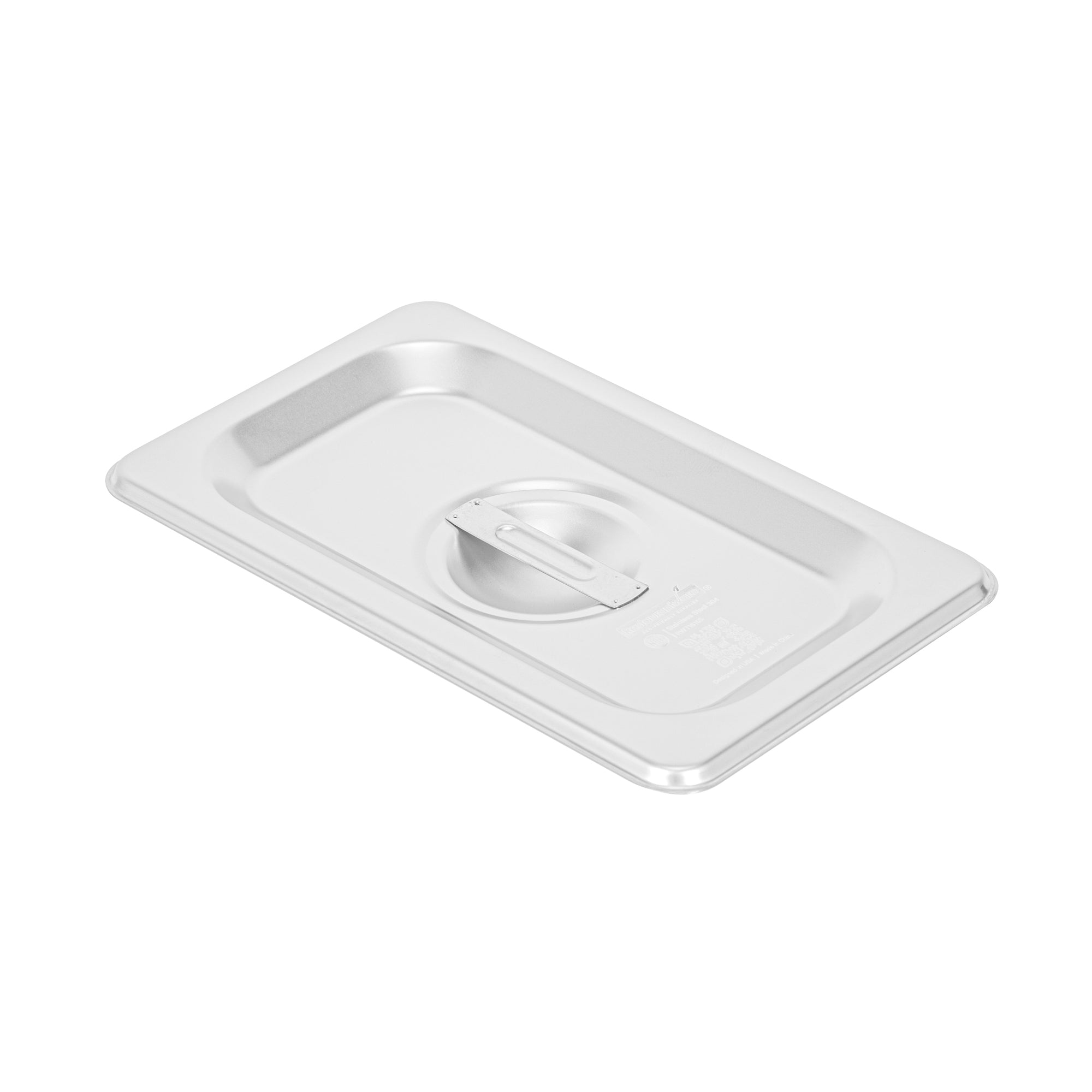 restaurantware Kitchen Tek Stainless Steel Lid - Fits 1/9 Size Steam Table Pan - 12 count box
