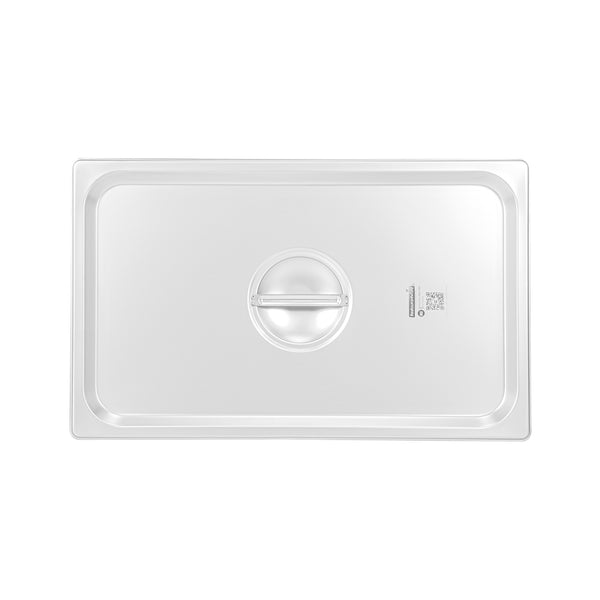 Restaurantware Kitchen Tek Stainless Steel Lid - Fits Full Size Steam Table Pan - 12 Count Box