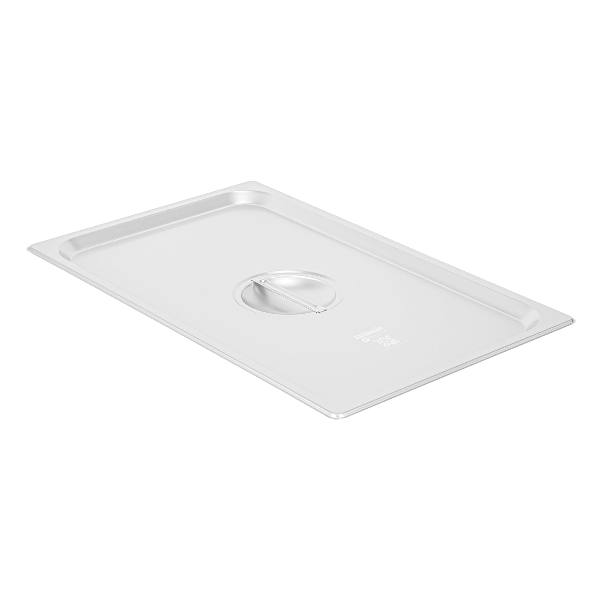 restaurantware Kitchen Tek Stainless Steel Lid - Fits Full Size Steam Table Pan - 12 count box