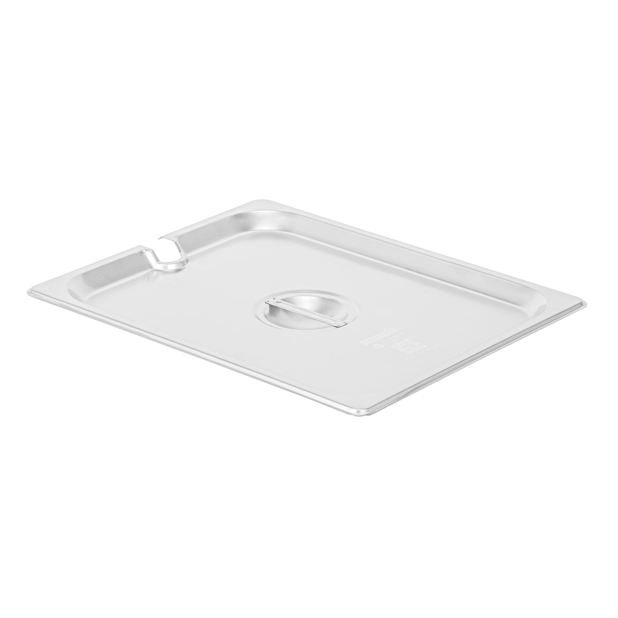 restaurantware Kitchen Tek Stainless Steel Slotted Lid - Fits 1/2 Size Steam Table Pan - 12 count box