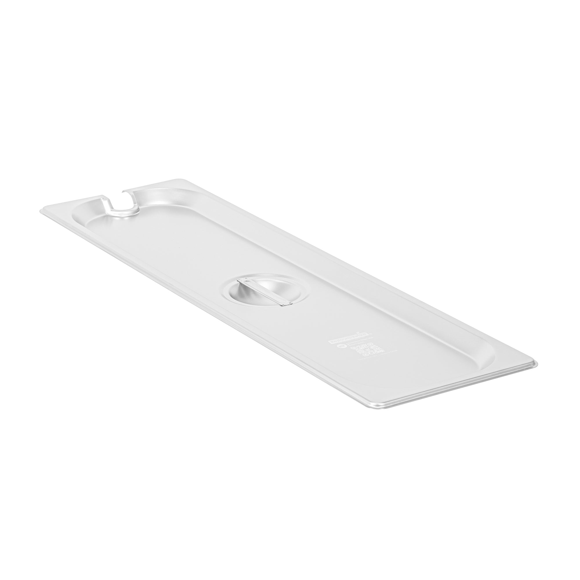 restaurantware Kitchen Tek Stainless Steel Slotted Lid - Fits 1/2 Size Long Steam Table Pan - 12 count box