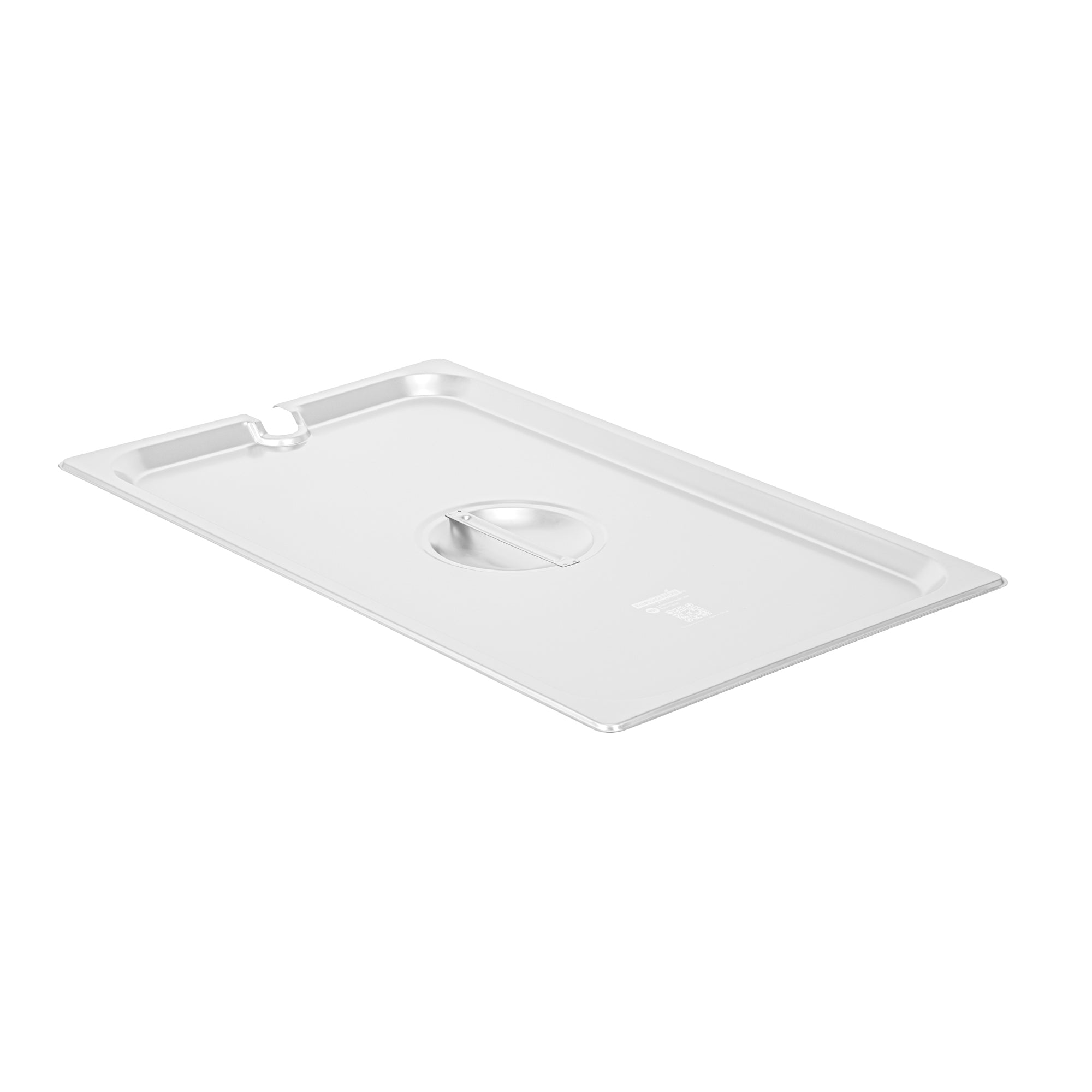 restaurantware Kitchen Tek Stainless Steel Slotted Lid - Fits Full Size Steam Table Pan - 12 count box