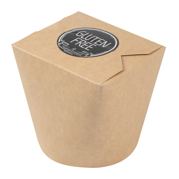 Restaurantware Label Tek Plastic Gluten Free Label - Black With White Font Tamper-Evident - 2" X 2" - 500 Count Box