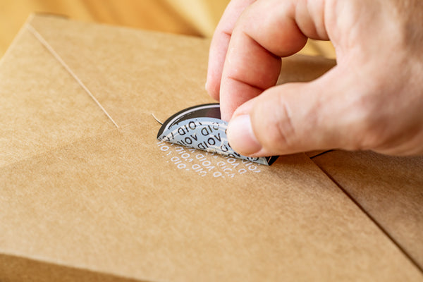 Restaurantware Label Tek Plastic Turkey Label - Black With White Font Tamper-Evident - 2" X 2" - 500 Count Box