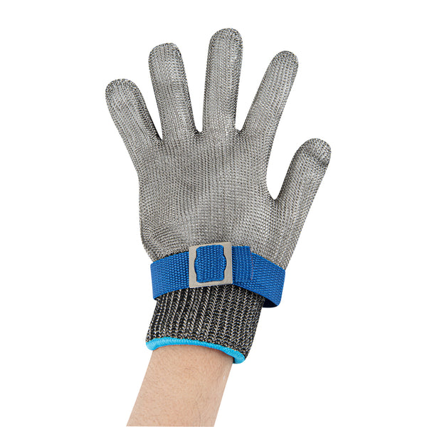 Restaurantware Life Protector Fiber / Stainless Steel Mesh Extra Large Cut-Resistant Glove - Level 9 Food Safe - 10" X 4 1/4" - 1 Count Box