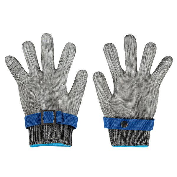 Restaurantware Life Protector Fiber / Stainless Steel Mesh Large Cut-Resistant Glove - Level 9 Food Safe - 9 3/4" X 4 1/4" - 1 Count Box