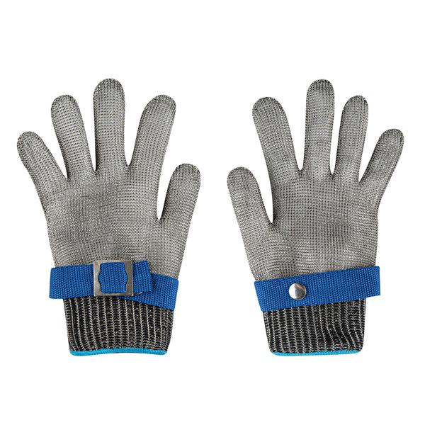 Restaurantware Life Protector Fiber / Stainless Steel Mesh Medium Cut-Resistant Glove - Level 9 Food Safe - 9 1/4" X 4" - 1 Count Box