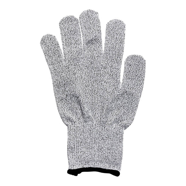 Restaurantware Life Protector Gray Large Cut-Resistant Gloves - Level 5 Food Safe - 9" X 5" - Pair - 1 Count Box