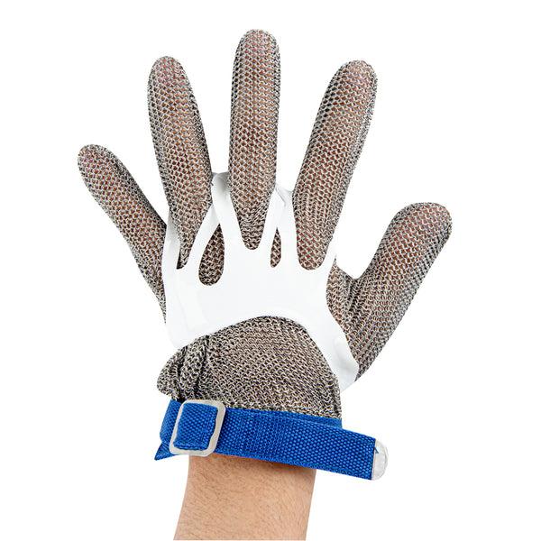 Restaurantware Life Protector Stainless Steel Mesh Large Cut-Resistant Glove - Level 9 Food Safe - 10" X 5" - 1 Count Box