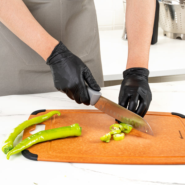 Restaurantware Low Derma Blackberry Large Nitrile Gloves - Hypoallergenic Non-Sterile Powder-Free - 1000 Count Box