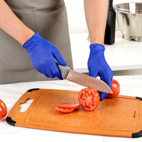 Restaurantware Low Derma Blue Large Nitrile Gloves - Hypoallergenic Non-Sterile Powder-Free - 1000 Count Box