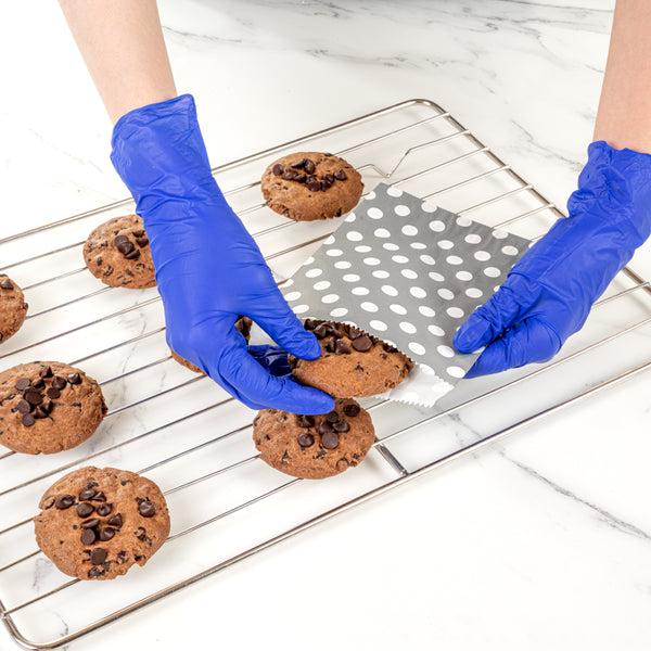 Restaurantware Low Derma Blue Small Nitrile Gloves - Hypoallergenic Non-Sterile Powder-Free - 1000 Count Box