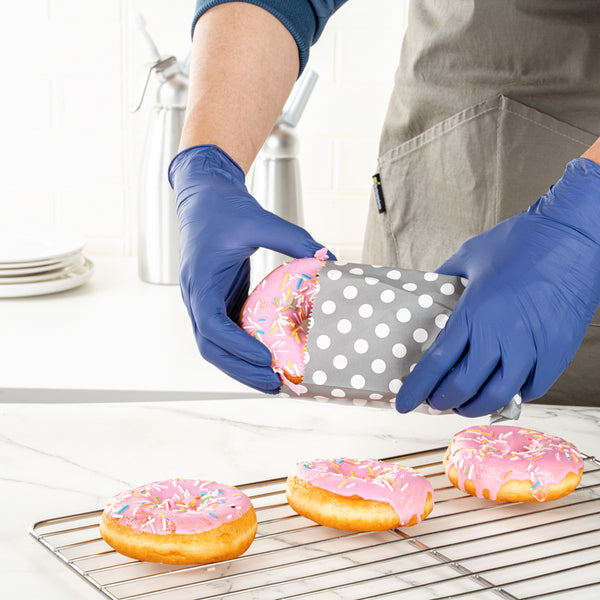 Restaurantware Low Derma Dark Blue Extra Large Nitrile Gloves - Hypoallergenic Non-Sterile Powder-Free - 1000 Count Box