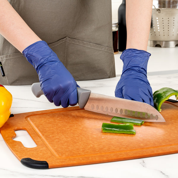 Restaurantware Low Derma Dark Blue Small Nitrile Gloves - Hypoallergenic Non-Sterile Powder-Free - 1000 Count Box