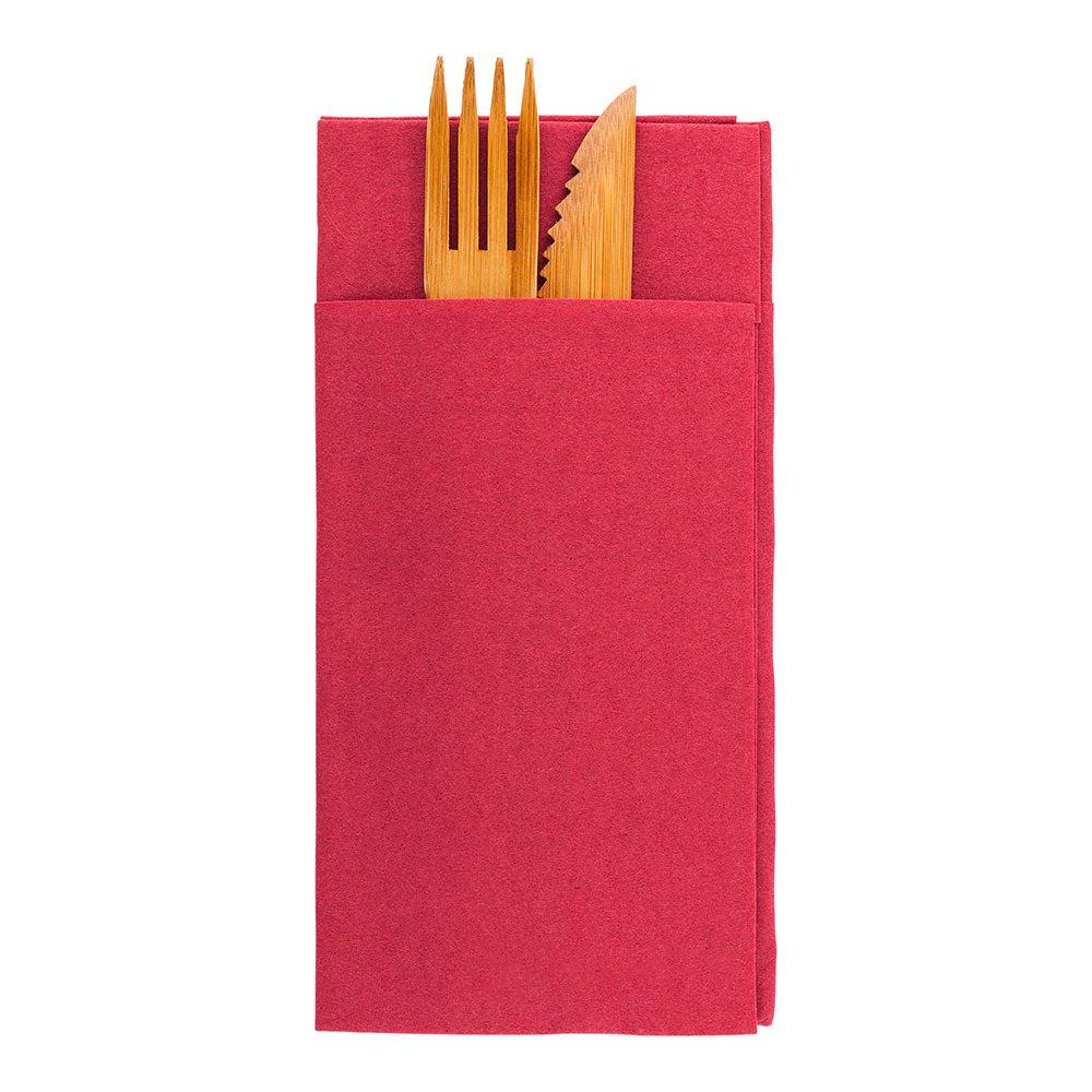 restaurantware Luxenap Burgundy Paper Napkin - Air Laid Kangaroo - 15 3/4" x 15 3/4" - 800 count box