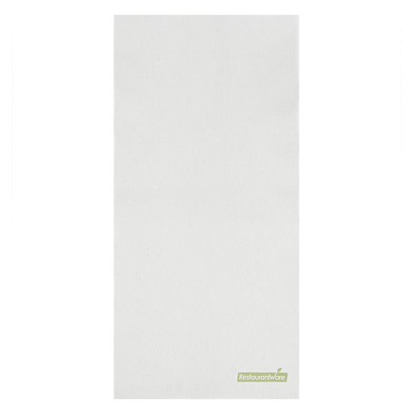 Restaurantware Luxenap Rectangle White Paper Linen-Feel Guest Towel / Napkin - Air Laid - 15 3/4" X 7 3/4" - 600 Count Box