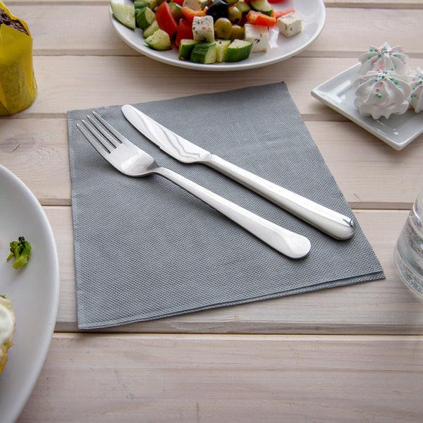 Restaurantware Luxenap Square Black Denim Paper Napkin - Air Laid - 15 3/4" X 15 3/4" - 600 Count Box