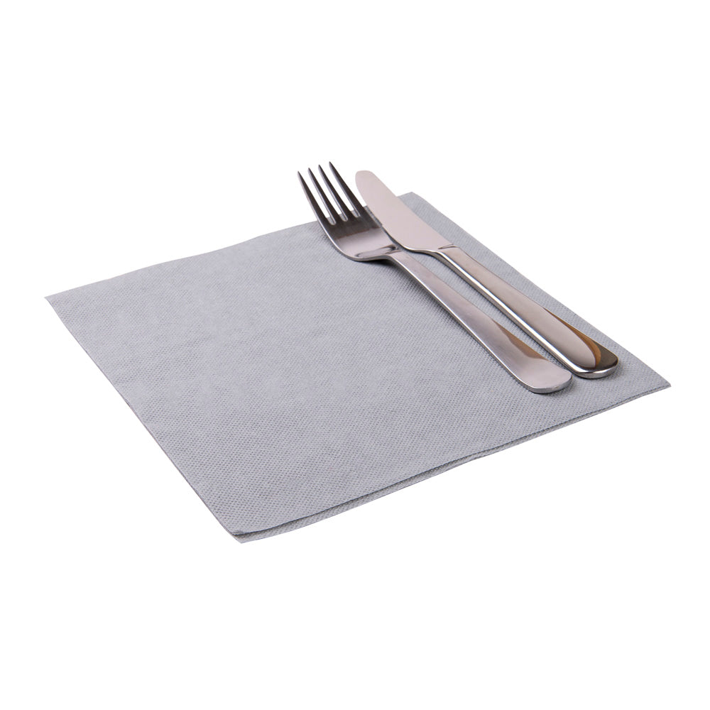 restaurantware Luxenap Square Black Denim Paper Napkin - Air Laid - 15 3/4" x 15 3/4" - 600 count box