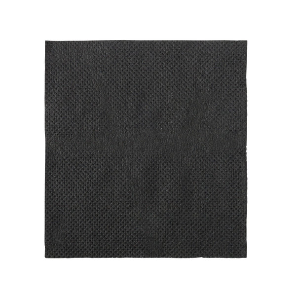 Restaurantware Luxenap Square Black Paper Cocktail Napkin - Micropoint 2-Ply - 7 3/4" X 7 3/4" - 4800 Count Box