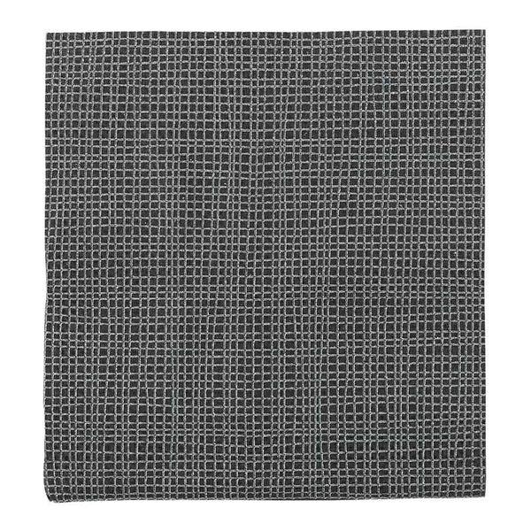 Restaurantware Luxenap Square Black Paper Cocktail Napkin - Micropoint 2-Ply With White Threads - 7 3/4" X 7 3/4" - 4800 Count Box