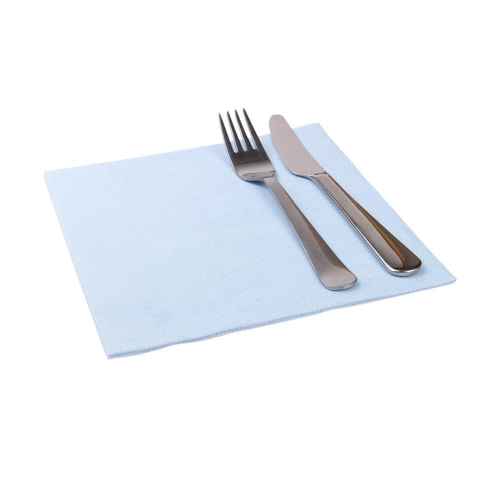 restaurantware Luxenap Square Celeste Denim Paper Napkin - Air Laid - 15 3/4" x 15 3/4" - 600 count box