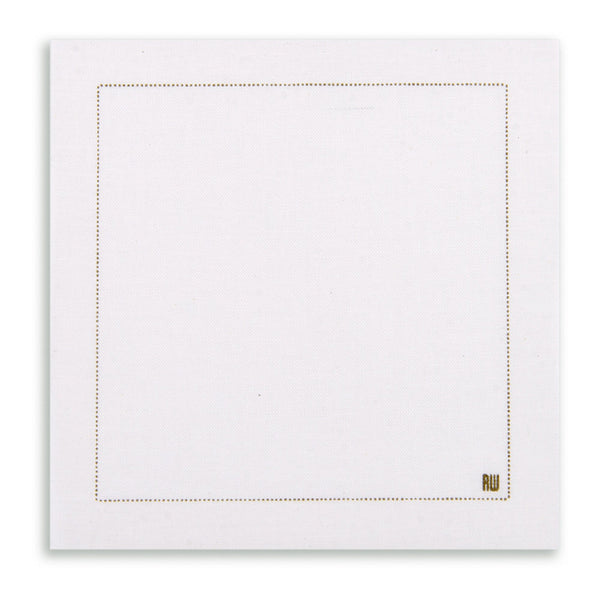 Restaurantware Luxenap Square Ecru Cotton Cocktail Napkin - Organic Disposable - 4 1/2" X 4 1/2" - 500 Count Box