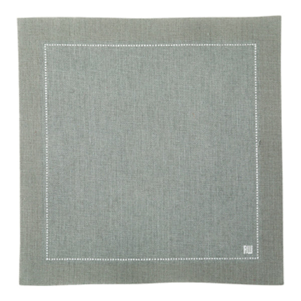 Restaurantware Luxenap Square Gray Cotton Cocktail Napkin - Organic Disposable - 4 1/2" X 4 1/2" - 500 Count Box