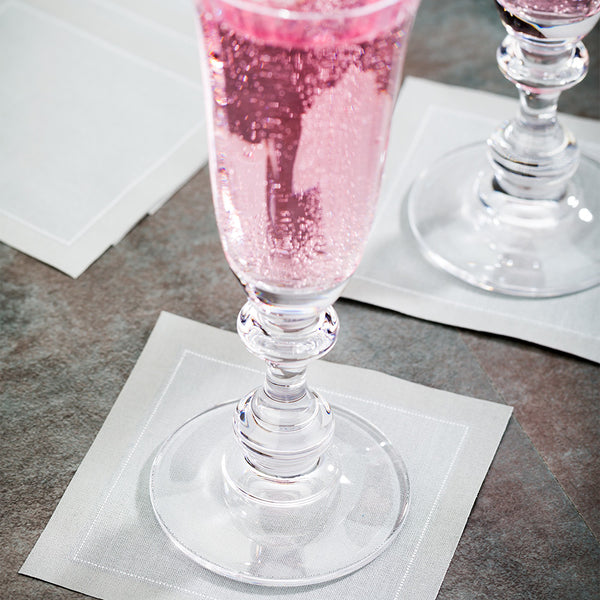 Restaurantware Luxenap Square Gray Cotton Cocktail Napkin - Organic Disposable - 4 1/2" X 4 1/2" - 500 Count Box