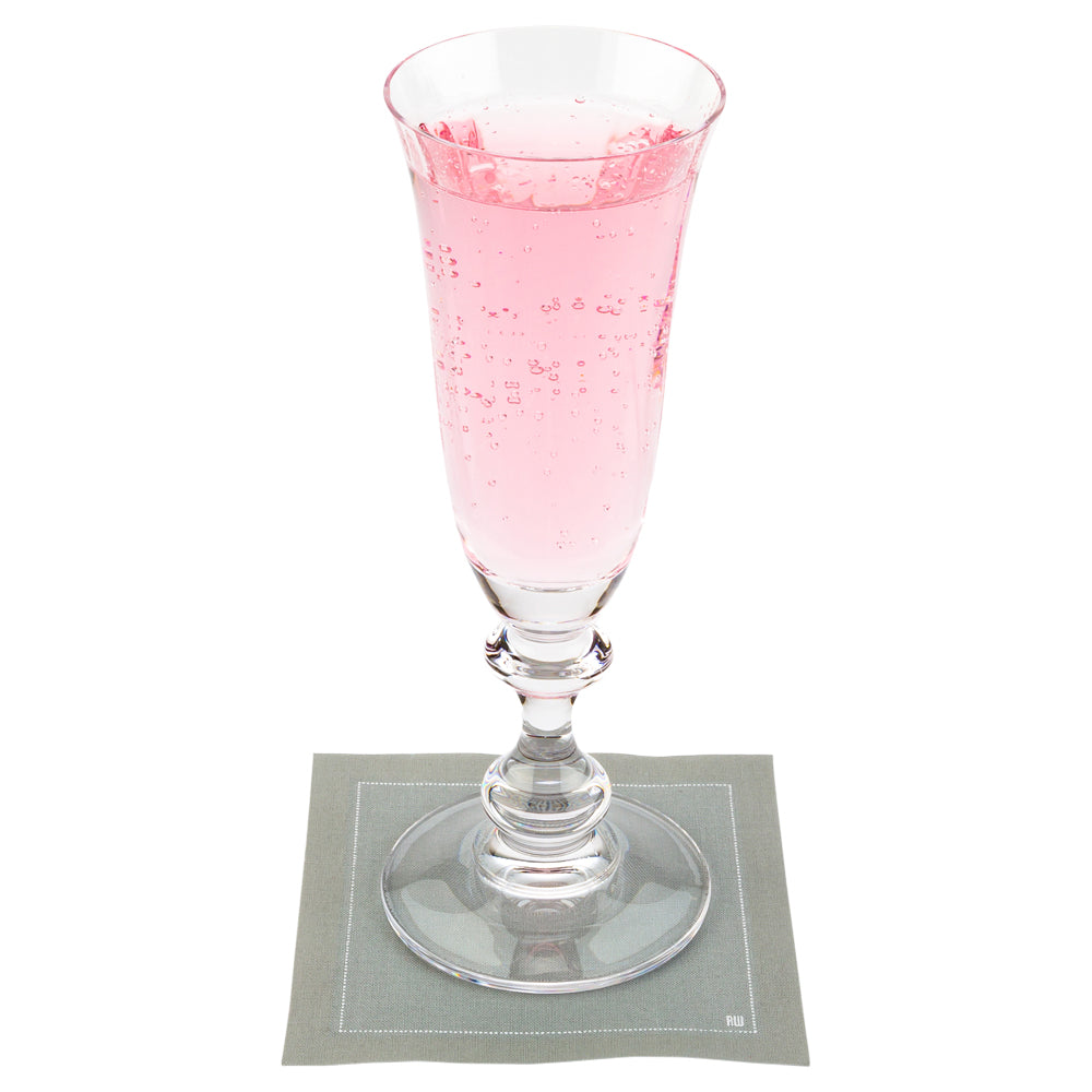 restaurantware Luxenap Square Gray Cotton Cocktail Napkin - Organic Disposable - 4 1/2" x 4 1/2" - 500 count box