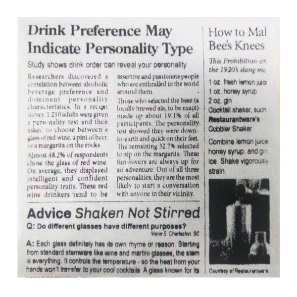 Restaurantware Luxenap Square Newsprint Cotton Cocktail Napkin - Organic Disposable - 4 1/2" X 4 1/2" - 500 Count Box