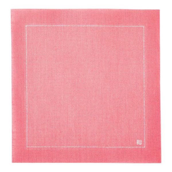 Restaurantware Luxenap Square Pink Cotton Cocktail Napkin - Organic Disposable - 4 1/2" X 4 1/2" - 500 Count Box