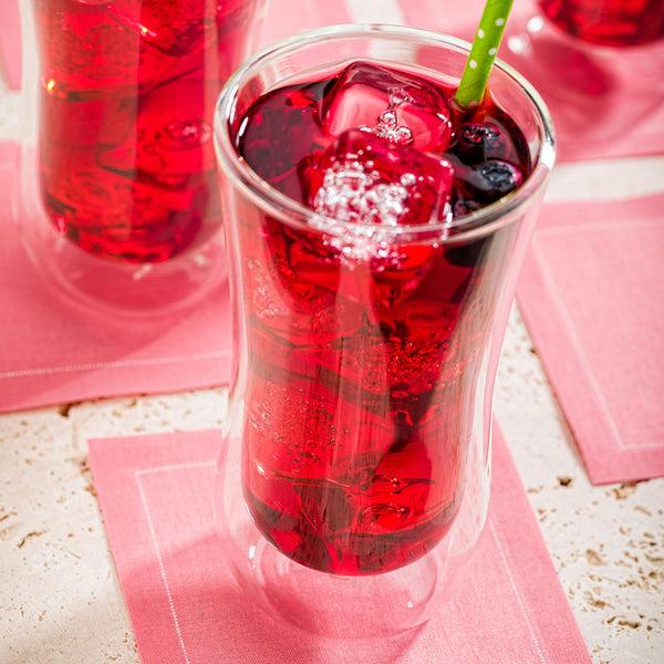 Restaurantware Luxenap Square Pink Cotton Cocktail Napkin - Organic Disposable - 4 1/2" X 4 1/2" - 500 Count Box